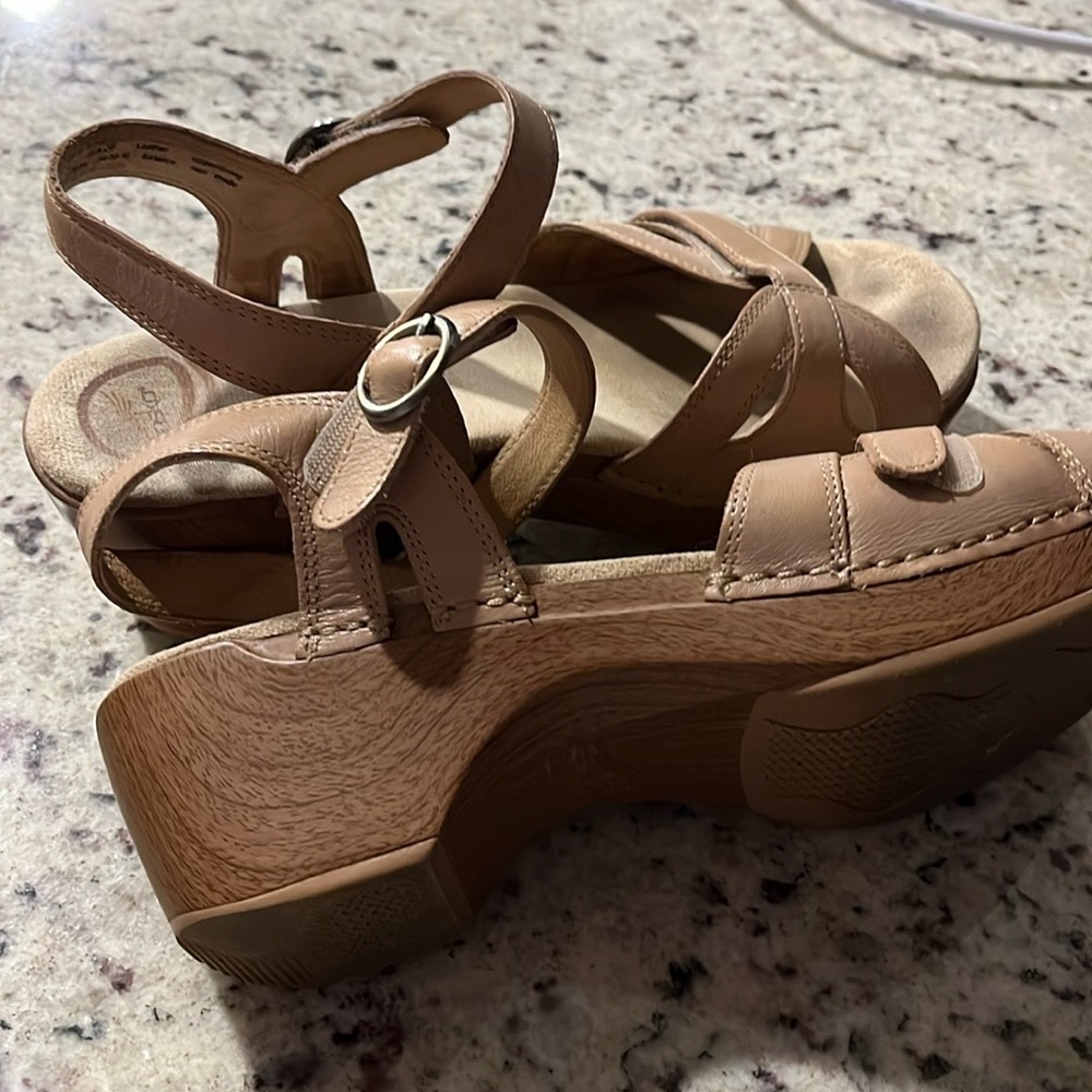 Beige  Dansco Season wedge sandals